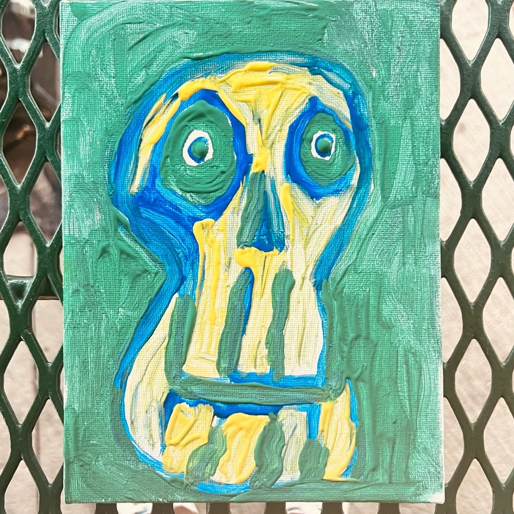 Skull painting